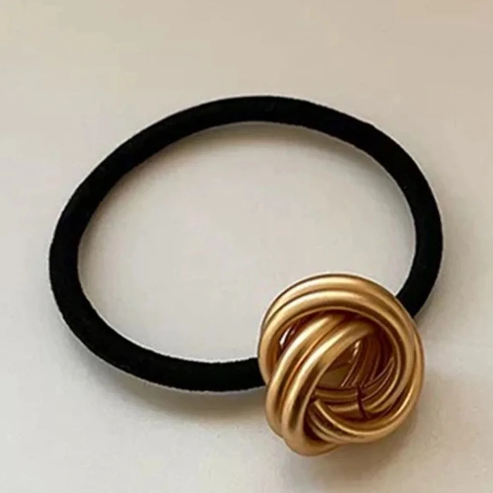 Gold hair tie